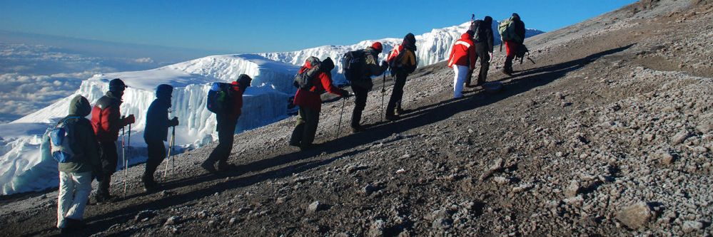 Mount Kilimanjaro Climbing near Glassier