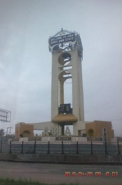 Caption: Photo of the Abia tower located along Portharcourt - Enugu express way umuahia
