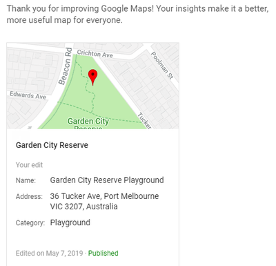 Google email states proposed has been publlished, but in reality it has not