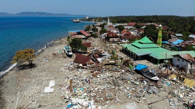 Tsunami in palu, Sulawesi Utara island