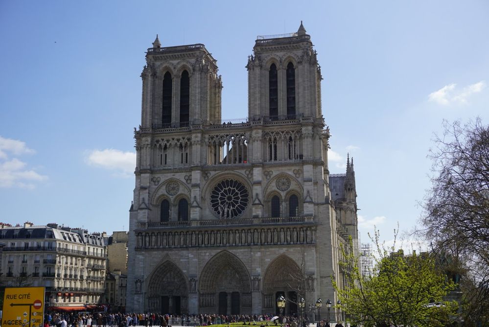 Notre Dame.  This photo taken 3 weeks before the fire that destroyed the roof.