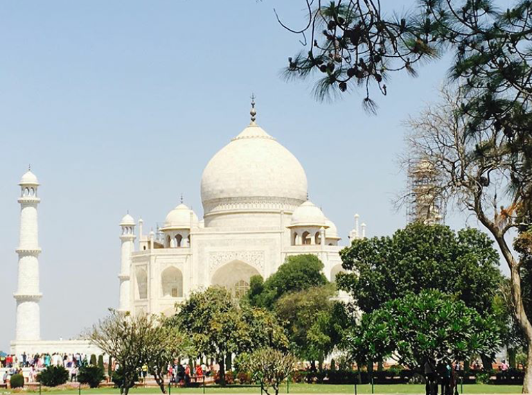 Taj Mahal- It is built completely of semi-translucent white marble and took 22 years for completion