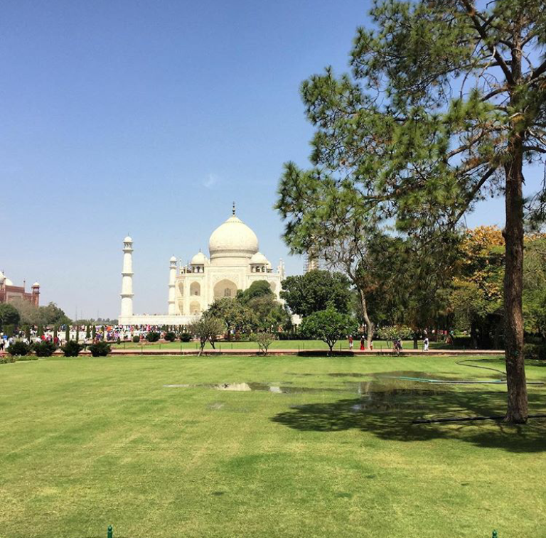 The Taj Mahal is reminiscent of the Mughal era as it was built by Mughal Emperor Shah Jahan back in the 17th century.