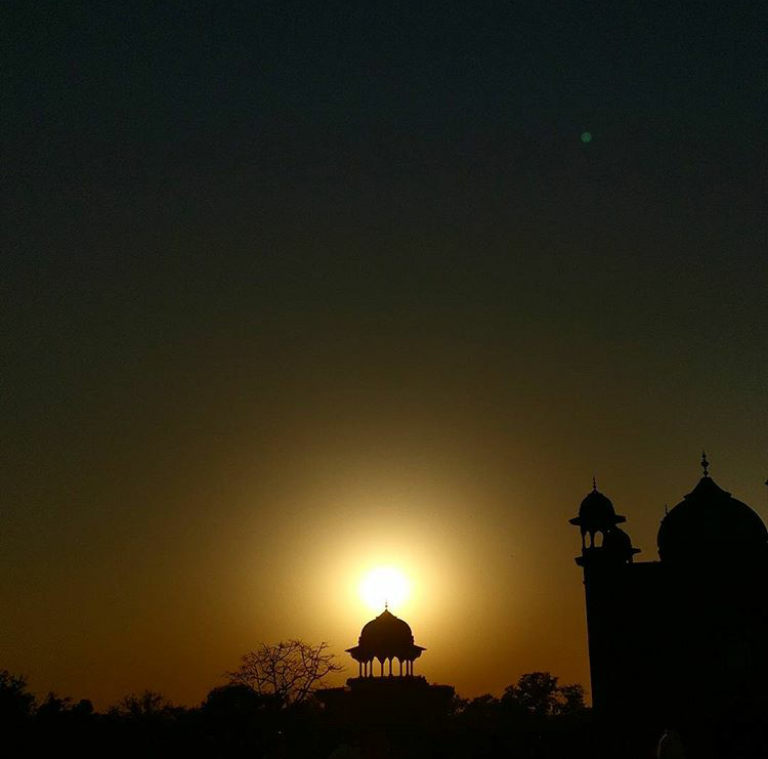 Sunset at Taj Mahal