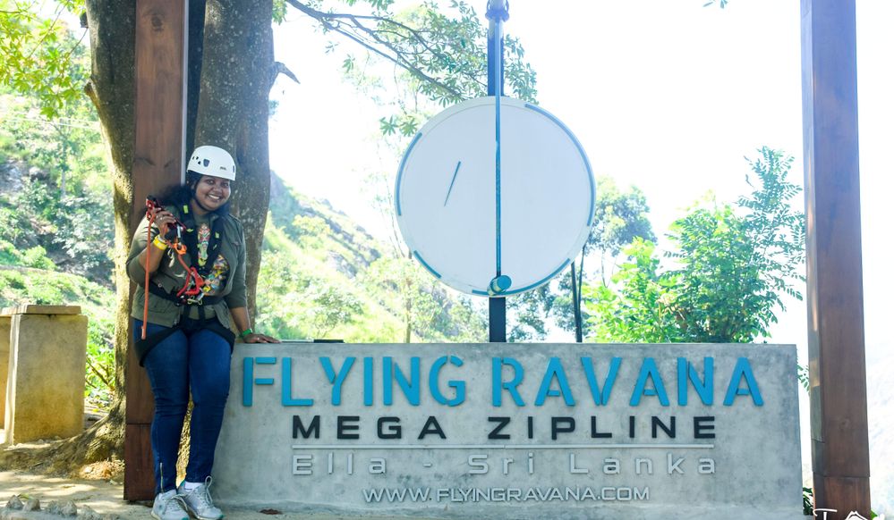 Waiting for the ride with the safety kit  @  Flying Ravana Mega Zipline