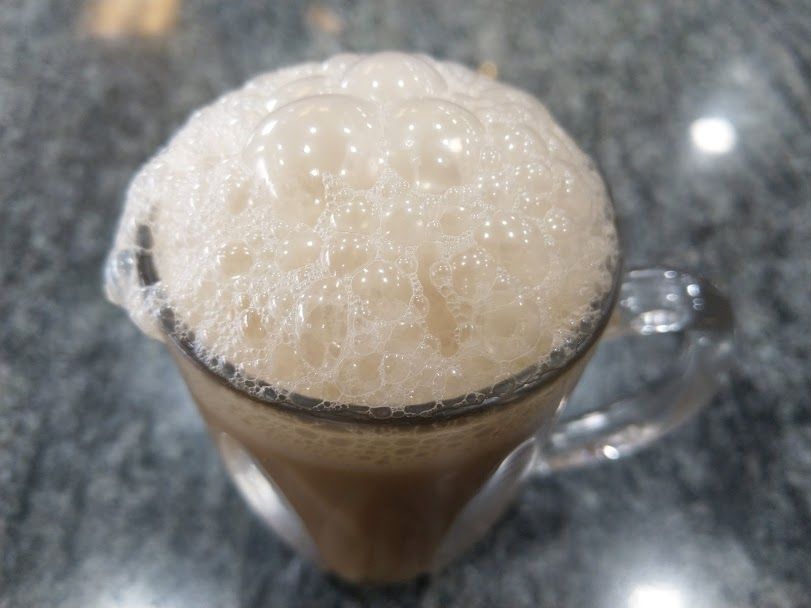 Teh Tarik: After transferring it from one mug into another mug.