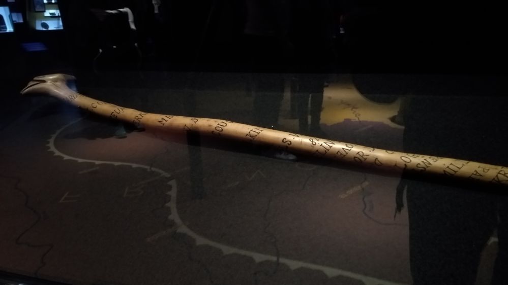 The walking stick from a Belgian refugee in 1914