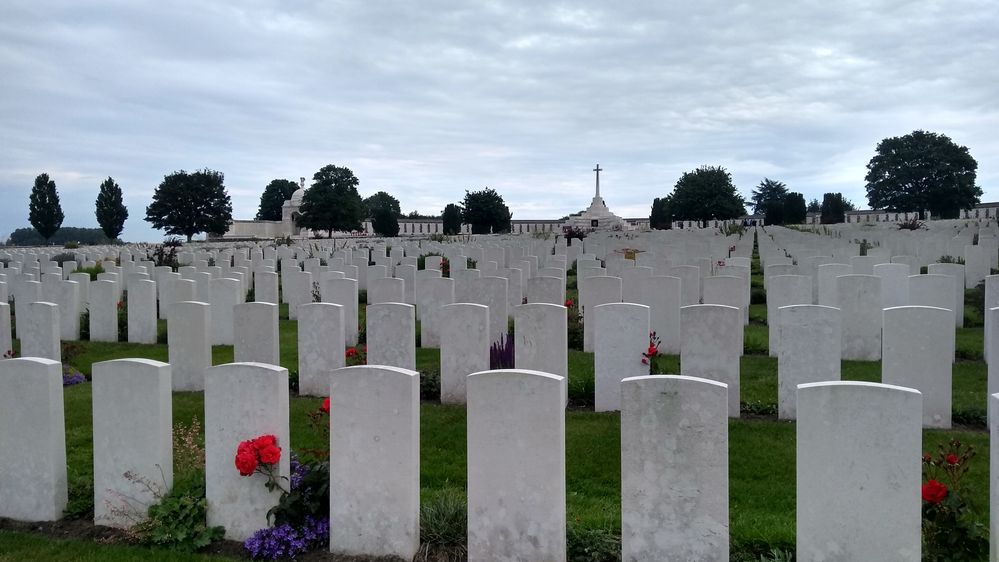 Tyne Cot Cemetery, one of the WW I icons in Flanders fields