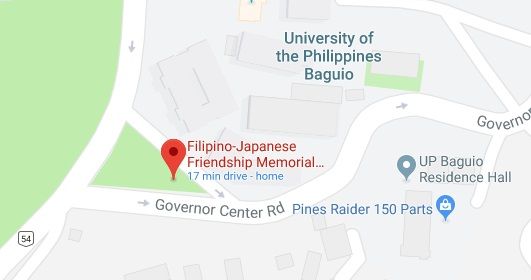 That triangle is the Friendship Memorial / Shrine beside it are roads