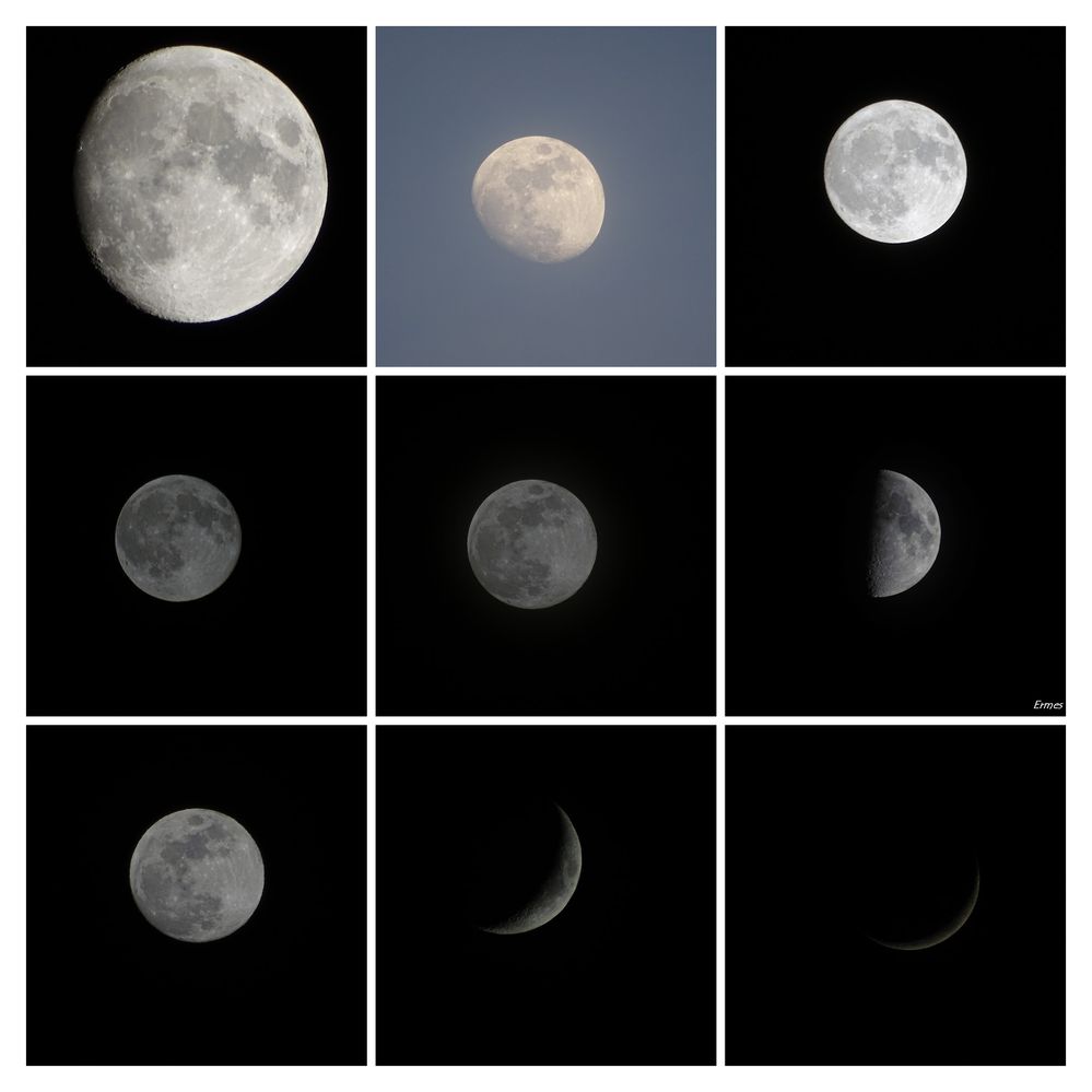 Caption: Various photos of the moon - Photo Credit: Local Guide @Ermest
