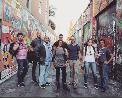 Silverfoxes team visiting Mission District. Yay!! (Credit SunP)