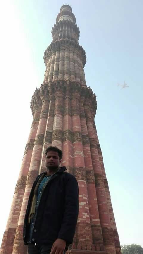 Me at Qutub Minar, New Delhi
