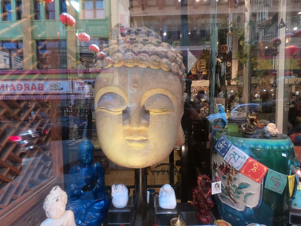 Buddha Head found in San Francisco's Chinatown, California