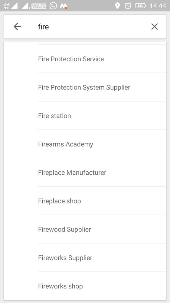 Select Fire Station Category