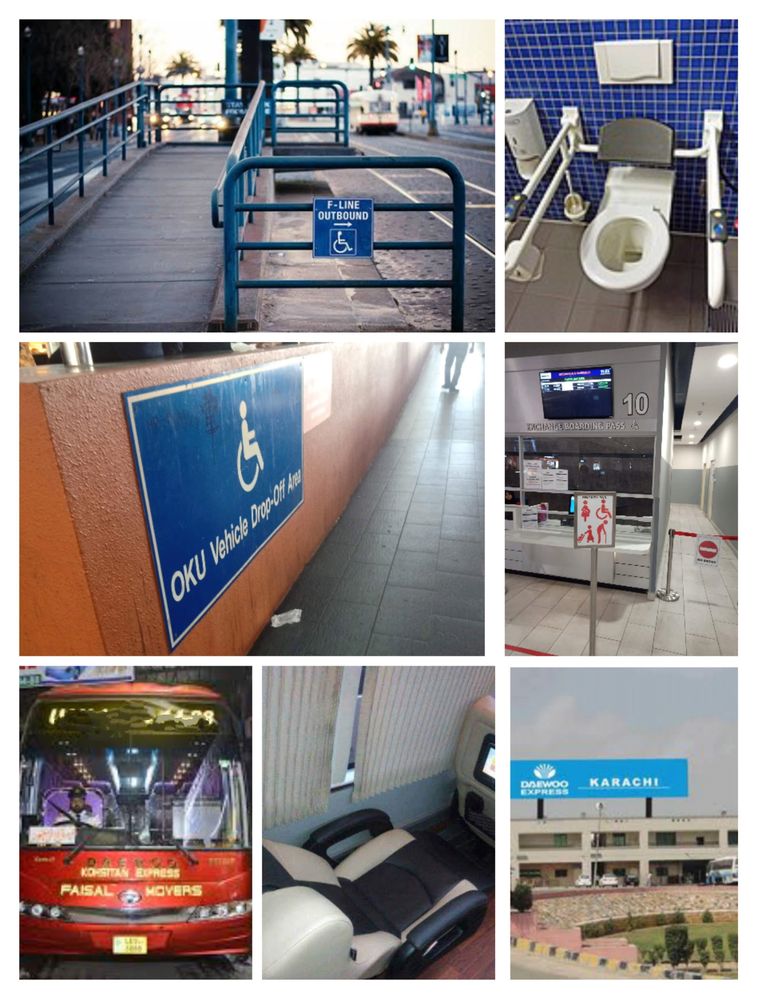 The Bus Terminals with Facilities for differently abled People. #oneAccessibility