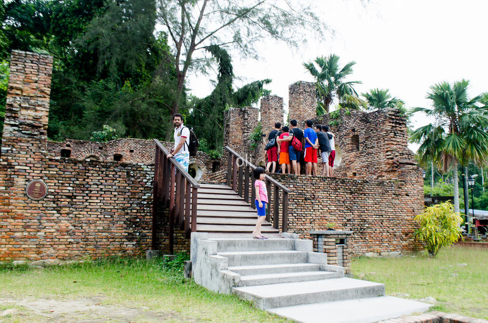 Entering the old ammunition storage building