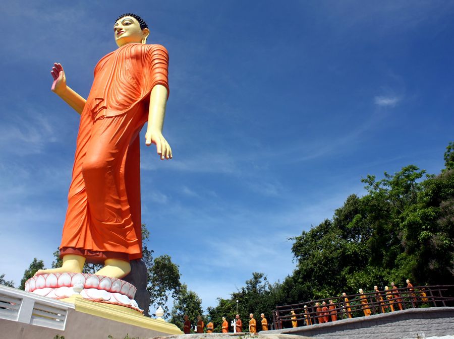 World’s tallest walking Buddha’s statue