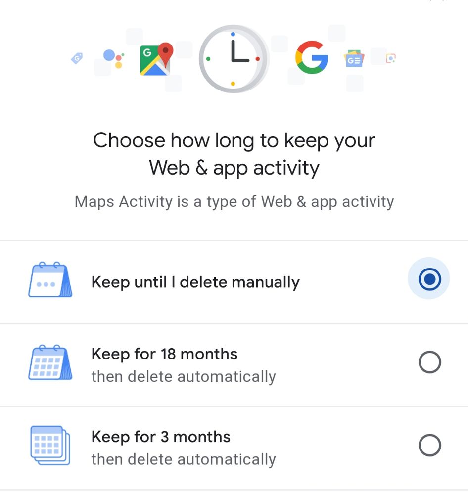 Web and app activity