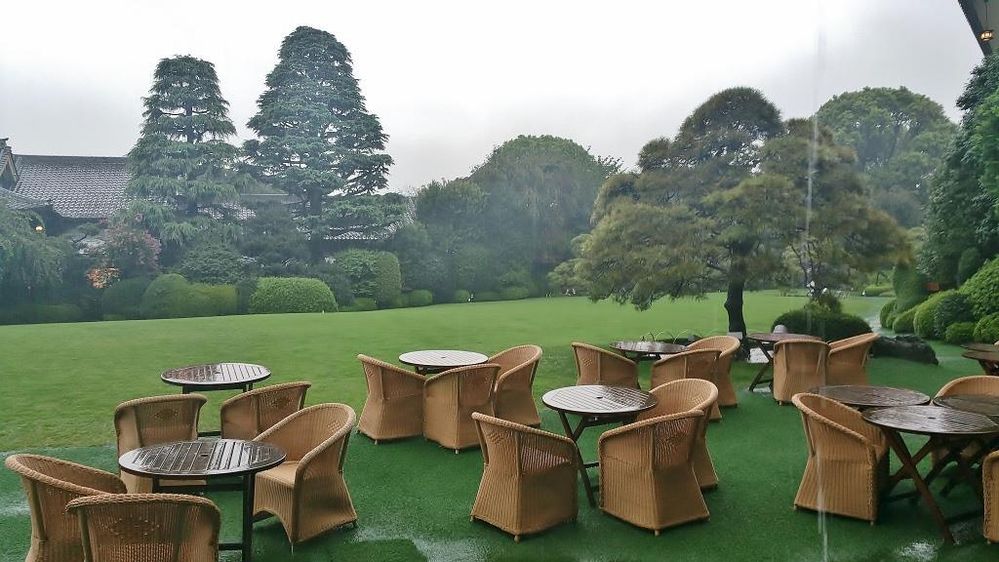 You can enjoy a cup of tea while looking at the beautiful garden. If you look at this beautiful garden, you will feel that tea is very valuable even without cookies.