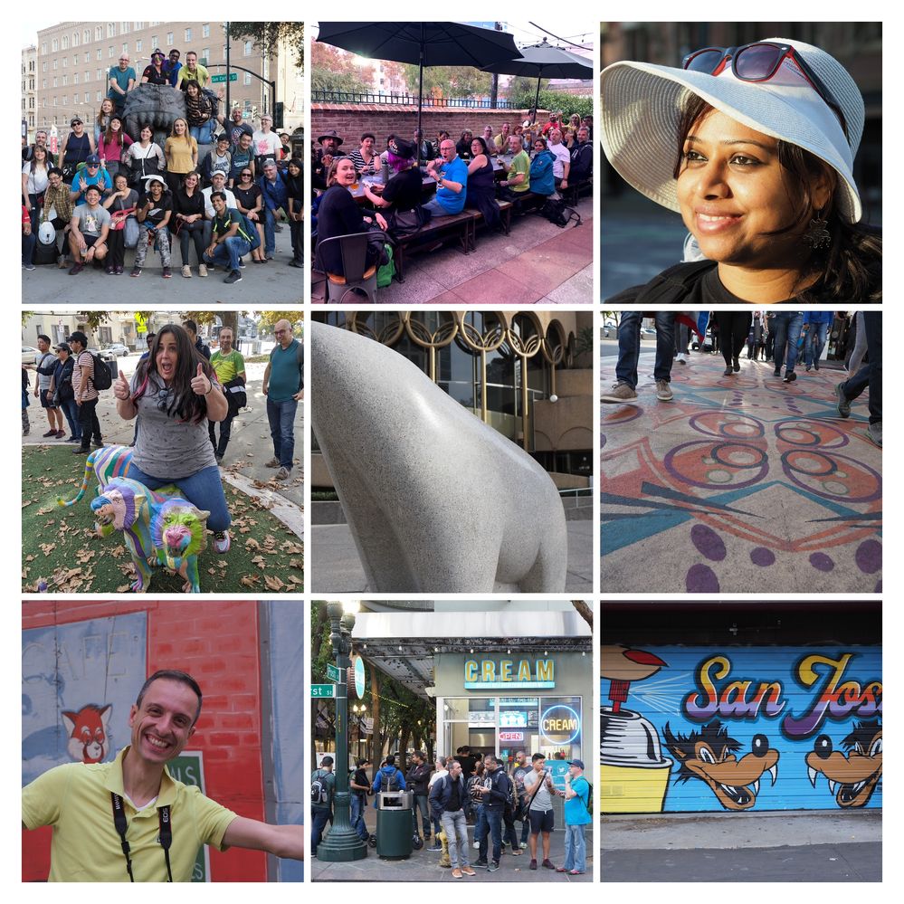 Collage of images from the 36walk San Jose