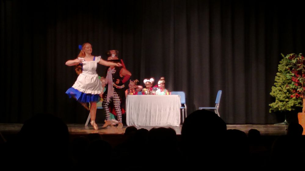 A local dance recital. Take with my phone (Moto Droid turbo)
