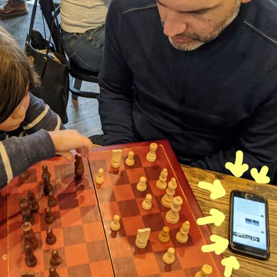 1. Include the checking of GoogleMaps reviews in your conversations with friends and family. Specially when visiting restaurants or selecting where to go next time. (In this photo  my friend and Local Guide Level 5 @ArmandoBaja is enjoying a chess game with his son while visiting LILO & OLI Café in Montreal).