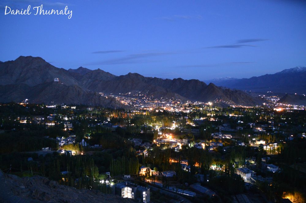 Leh city, just after Sunset