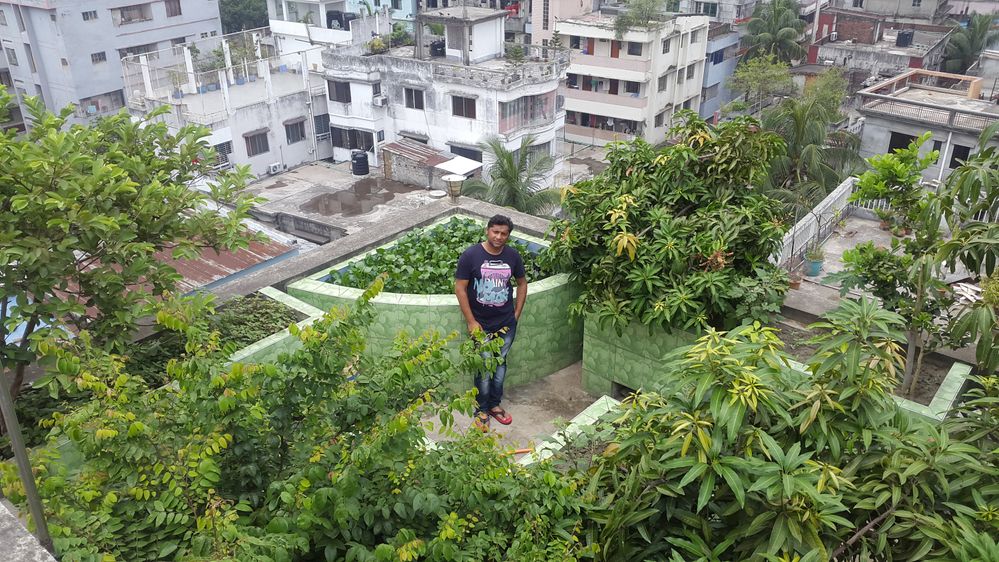 Mr. Raju at Garden In front of fisheries section