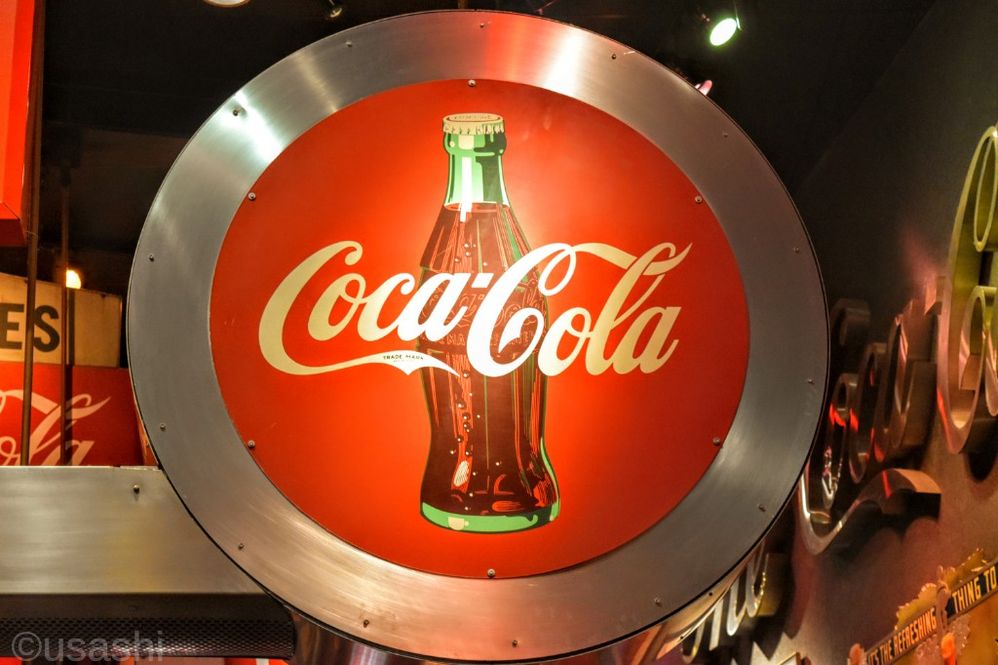 6 Neon Orange Coca Cola Soda Drinking Glass Cup