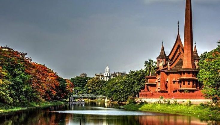 A view of Dhanmondi Lake, Dhaka