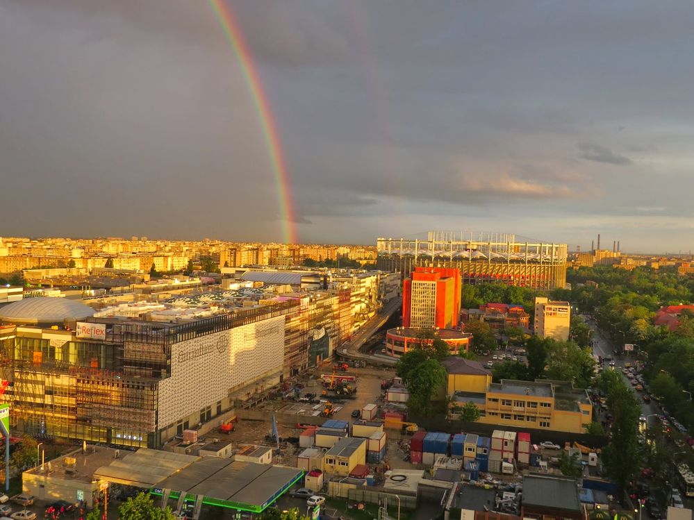 rainbow in Bucharest
