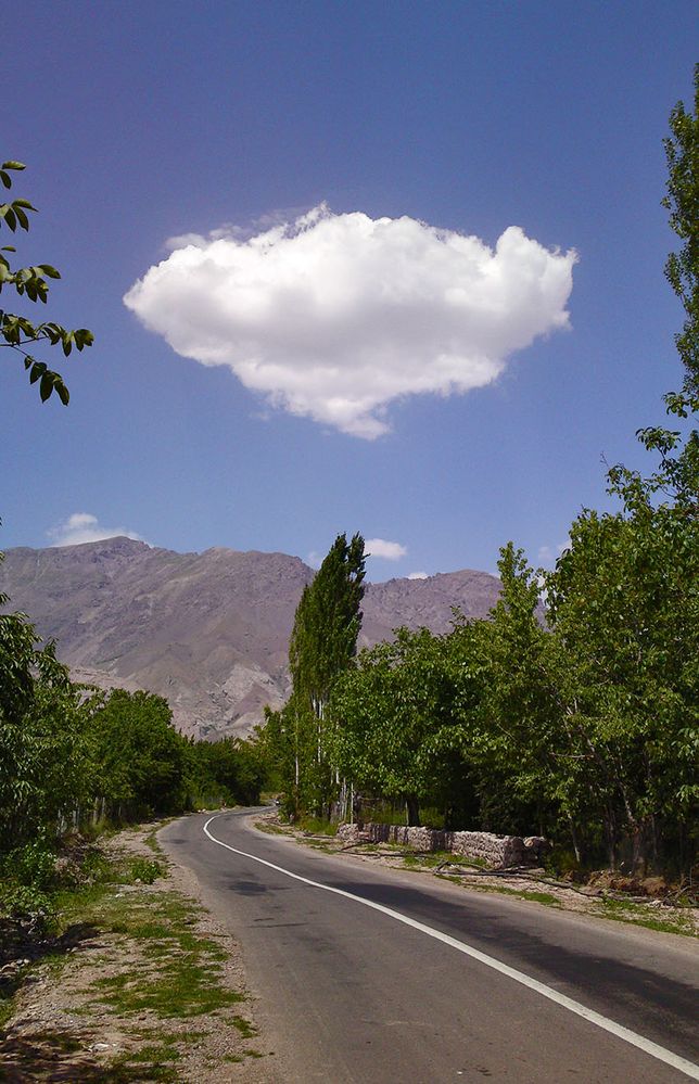 road of Alamout Castel - Qazvin - Iran