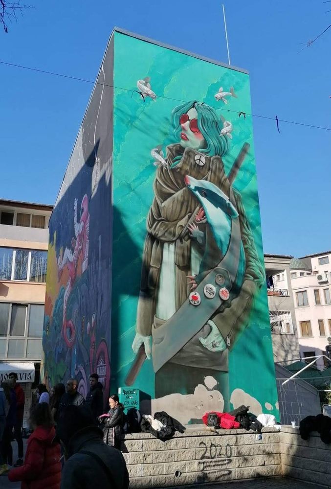 Caption: A photo of street art in Plovdiv, Bulgaria (Local Guide @MoniDi)