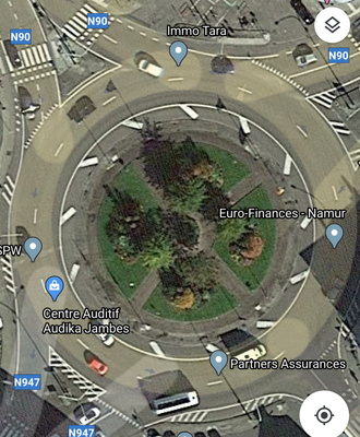 The roundabout as I originally found it