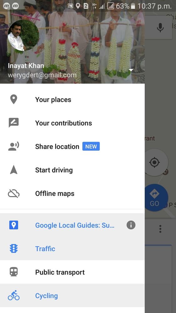 Sharing location