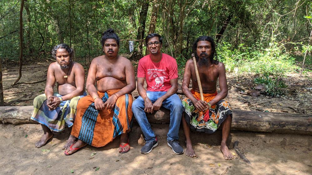 Photo taken at Mahiyanganaya with Sri Lankan ancient Tribal's community