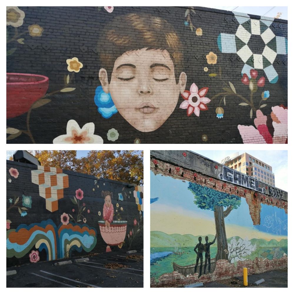 Photo collage of street art in San Jose