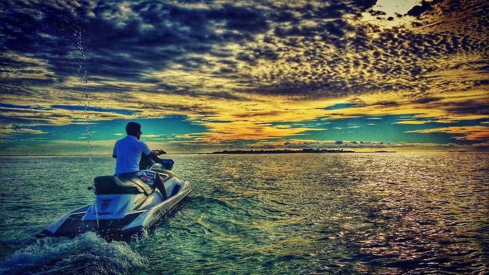 Myself - Sunset Maldives Jetski Ride. Male' Atoll Maldives