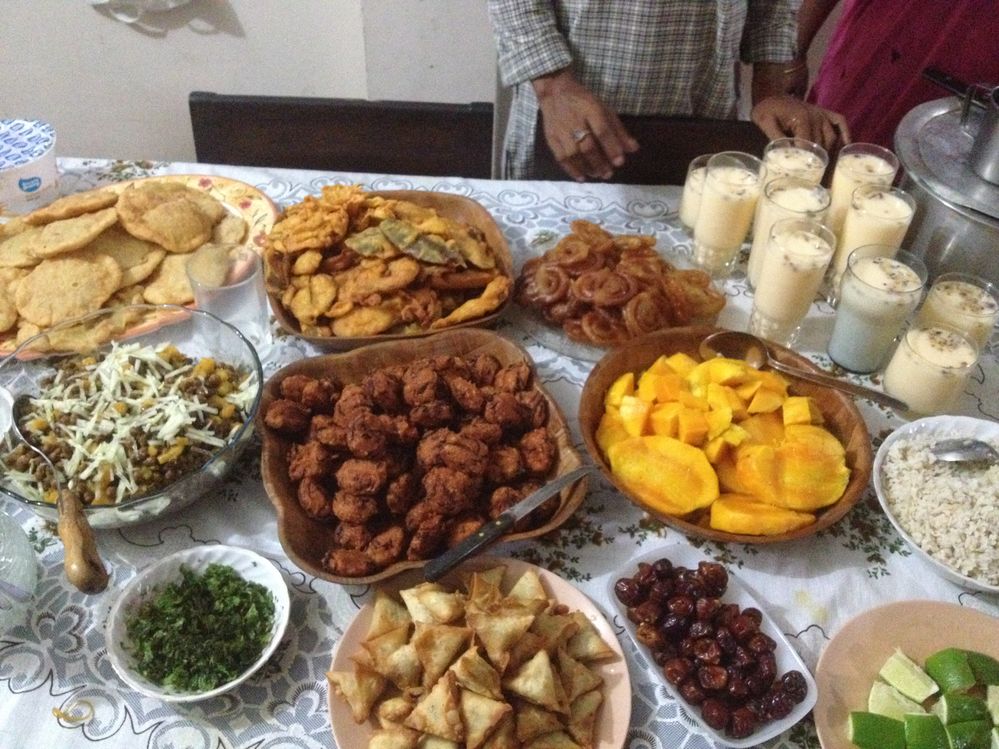 Last year, during Ramadan, iftar hosted by my sis-in-law