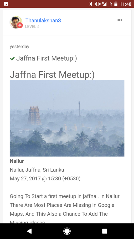 First Meetup in Jaffna