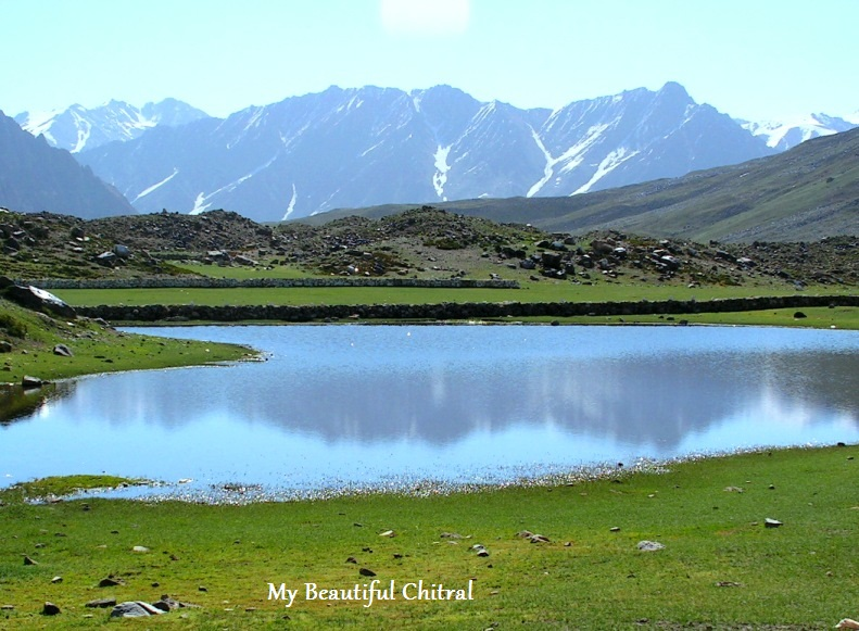 The shape of Shandur lake is naturally like the shape of heart. Photo Credits, My beautiful Chitral