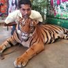 The closest I got to a tiger. Nong Nooch Resort - Pattaya - Thailand