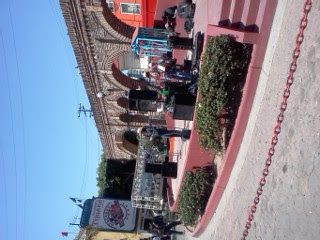 Plenty of live entertainment and mariachia play at this plaza in ave. Revolution