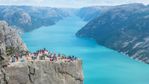 The famous Preikestolen cliffs in Norway. Photo: iStock
