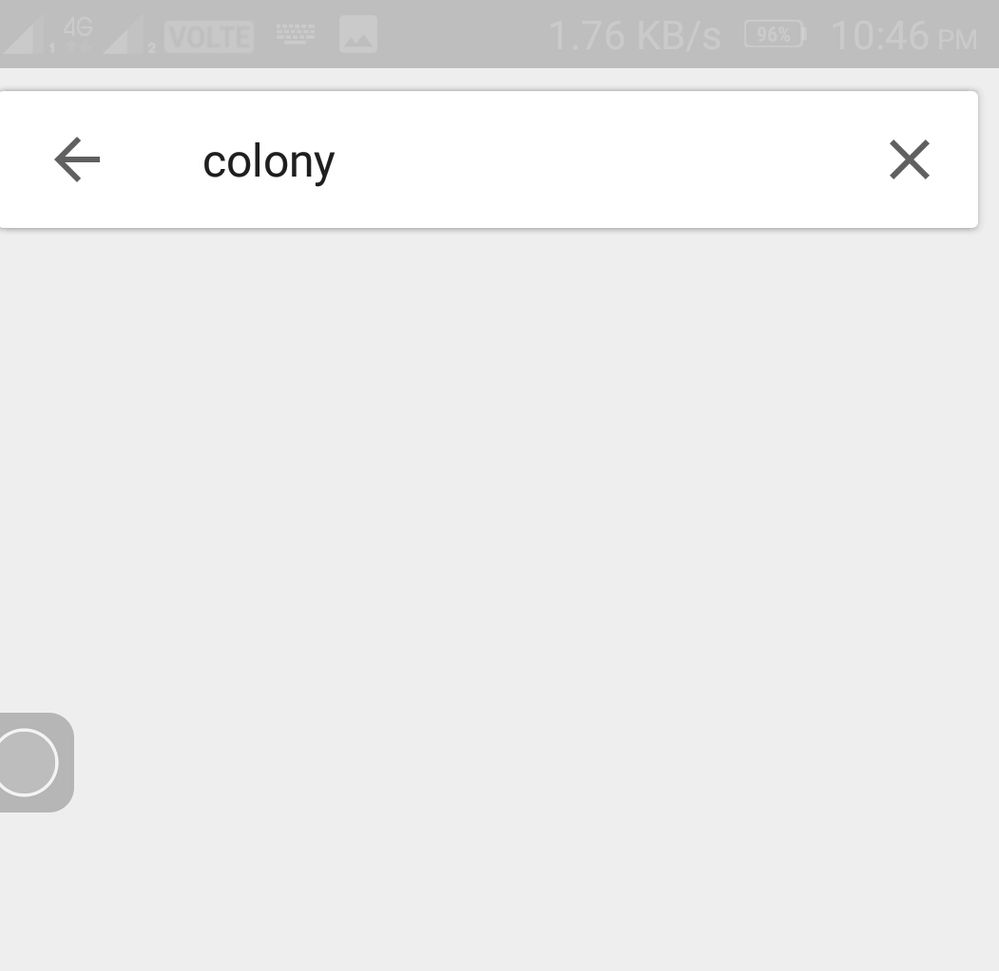 There is not show colony in category