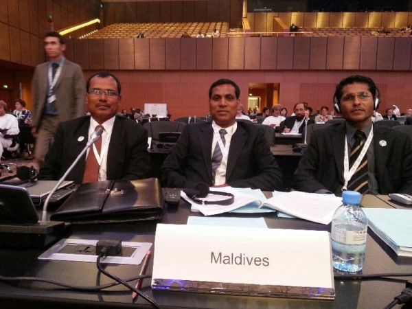 I represented Maldives at Universal Postal Union Congress as the Head of the Delegation in Doha Qatar in 2012