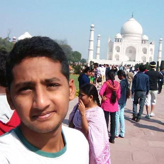 me at Taj mahal ,7 th wonder of the World
