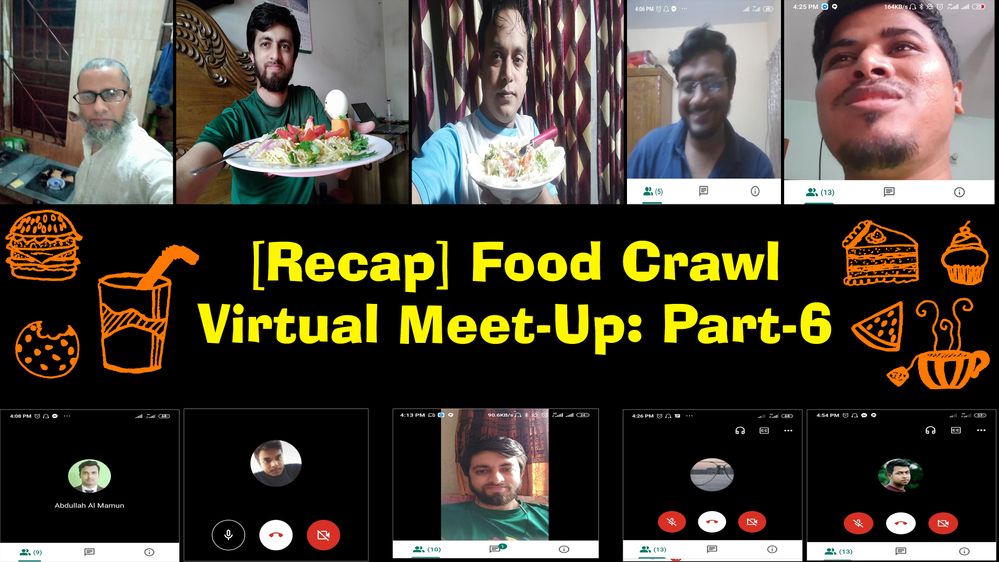 Caption: A collage of Local Guides taken during the Food Crawl Virtual Meet-Up
