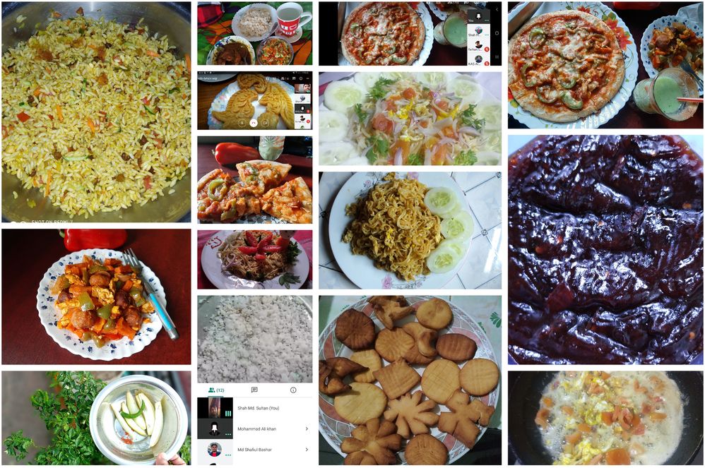 Caption: A collage of Food shared by Local Guides