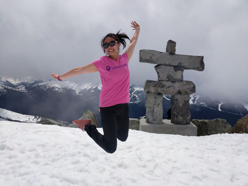 Jumping at the top of the World!  Whistler, B.C.
